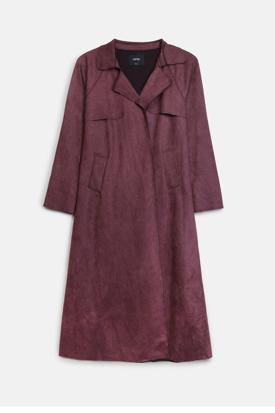 TRENCH SUEDETTE COAT