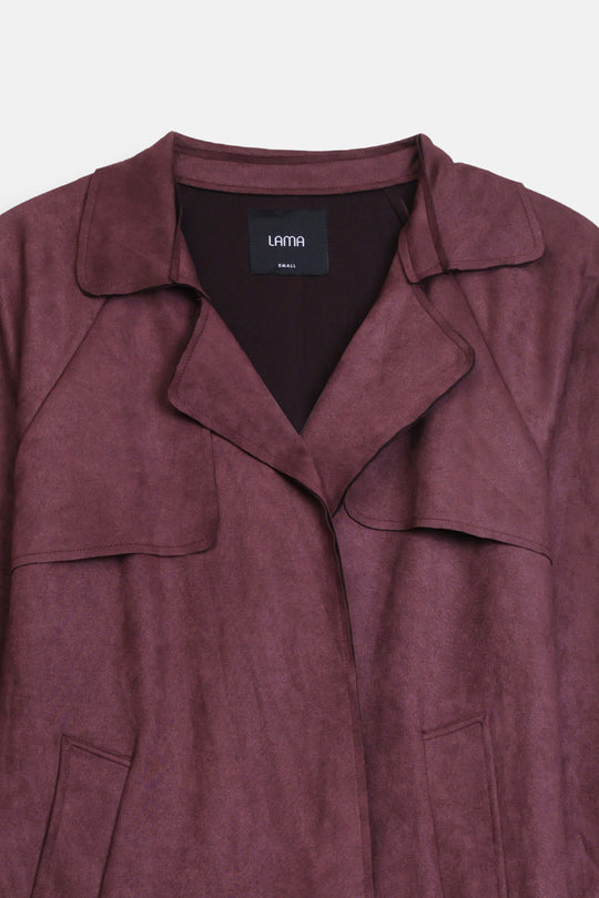 TRENCH SUEDETTE COAT