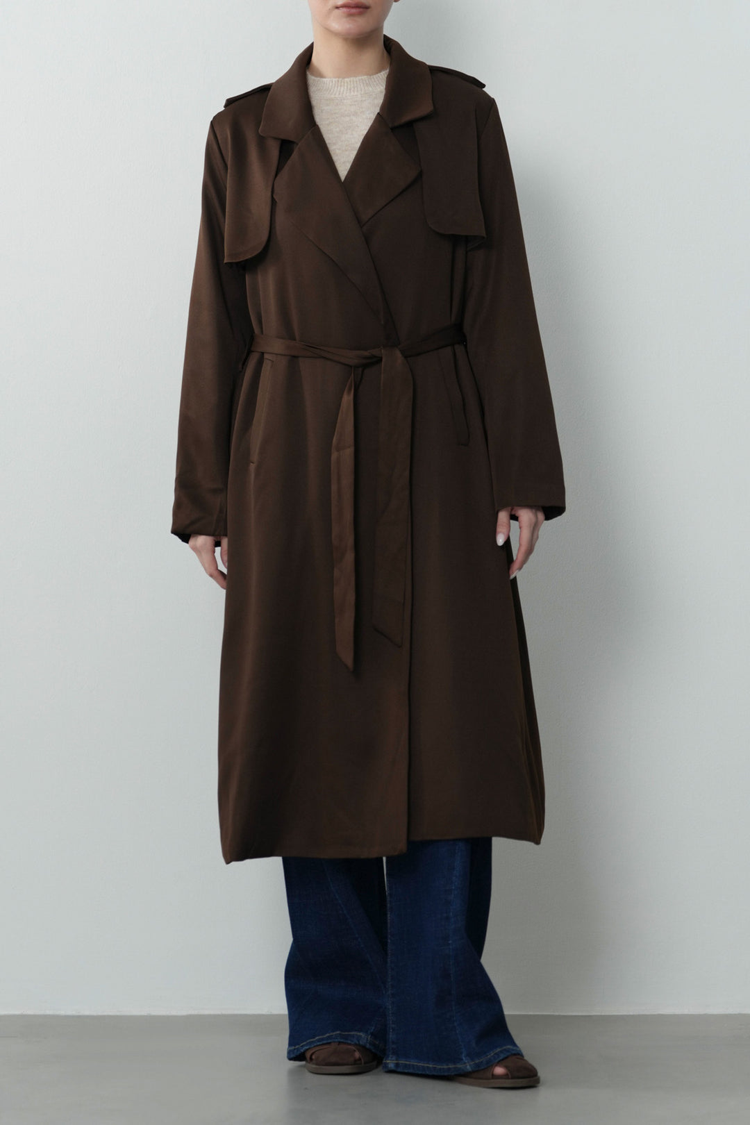 TRENCH SUEDETTE COAT
