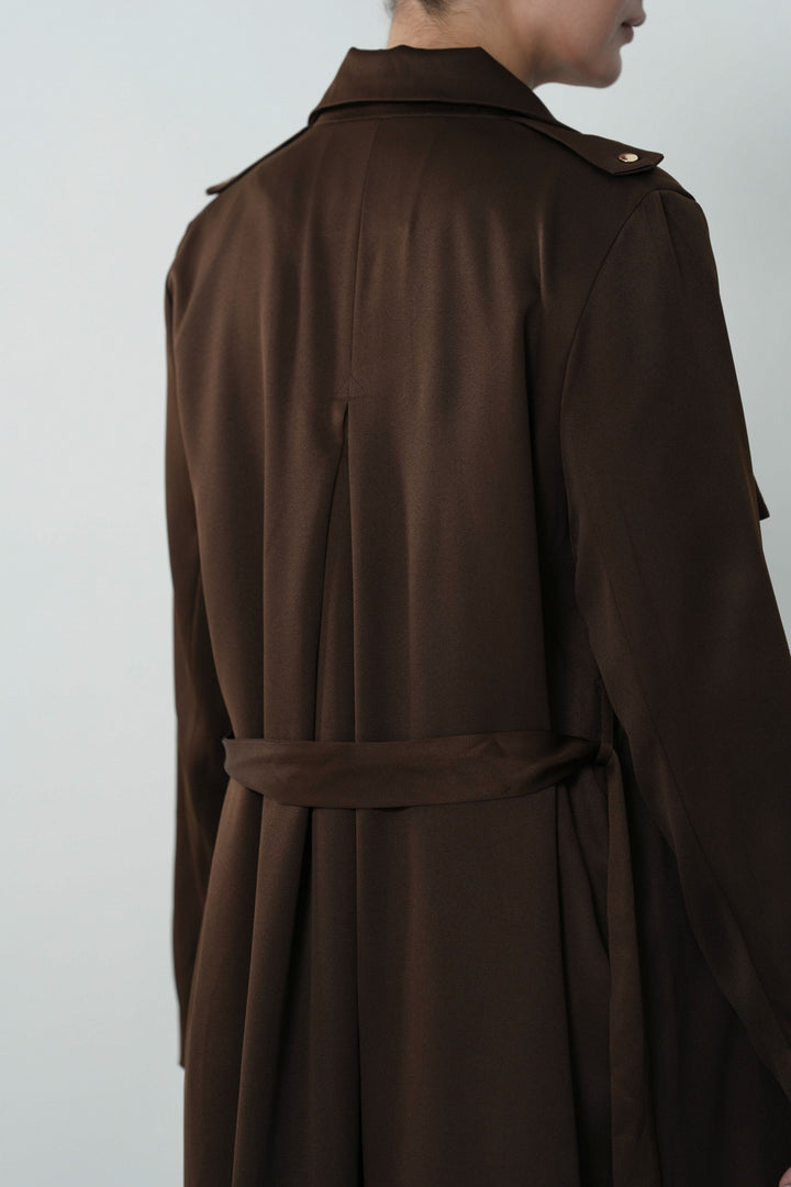 TRENCH SUEDETTE COAT