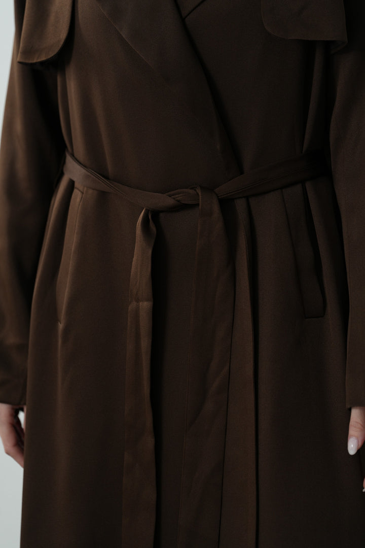 TRENCH SUEDETTE COAT
