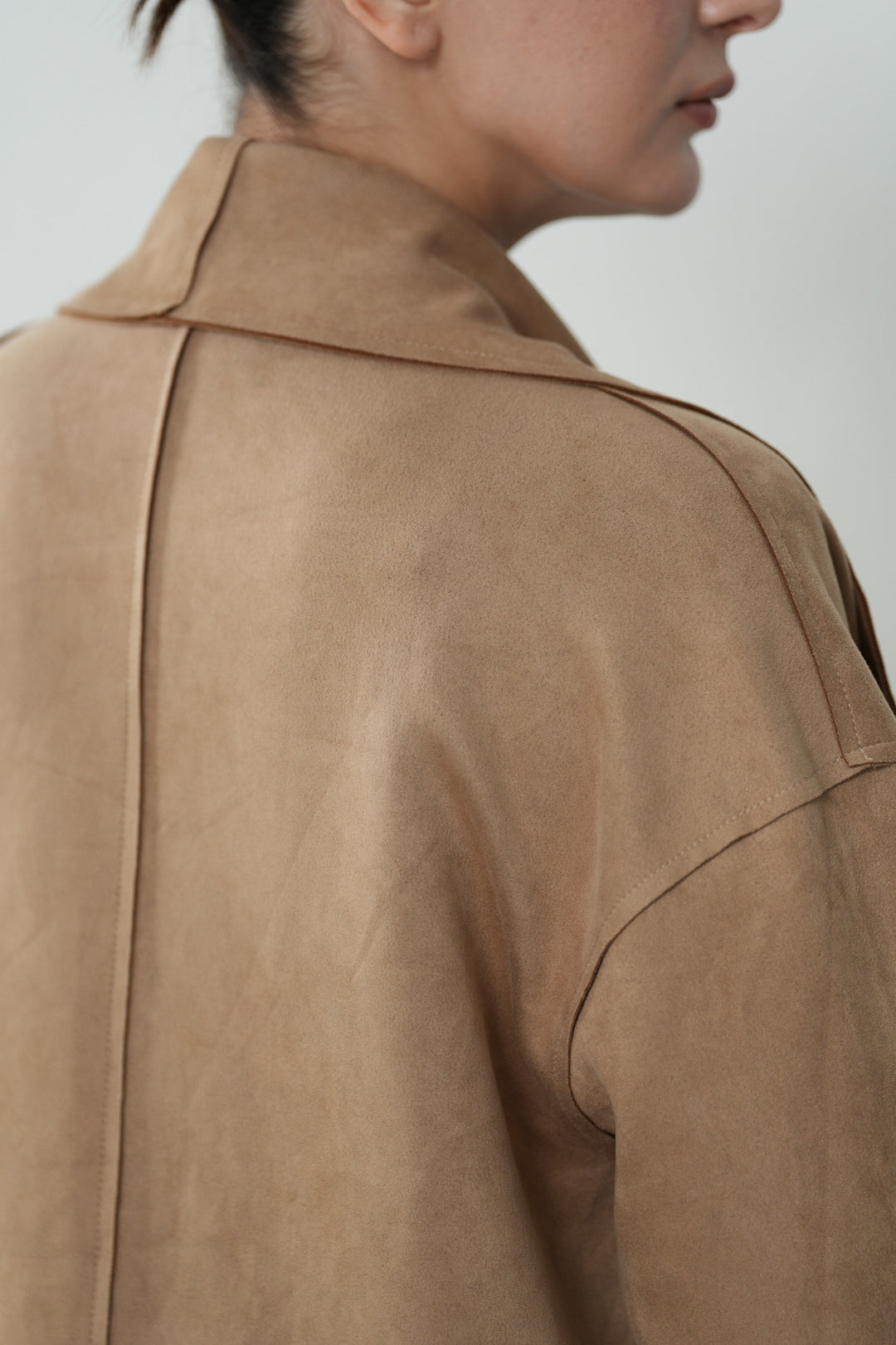 WATERFALL SUEDETTE COAT