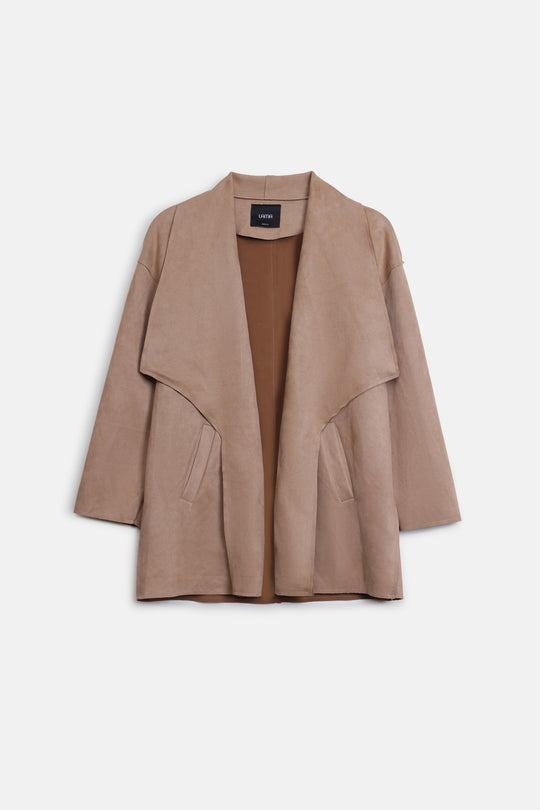 WATERFALL SUEDETTE COAT
