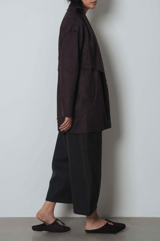 WATERFALL SUEDETTE COAT