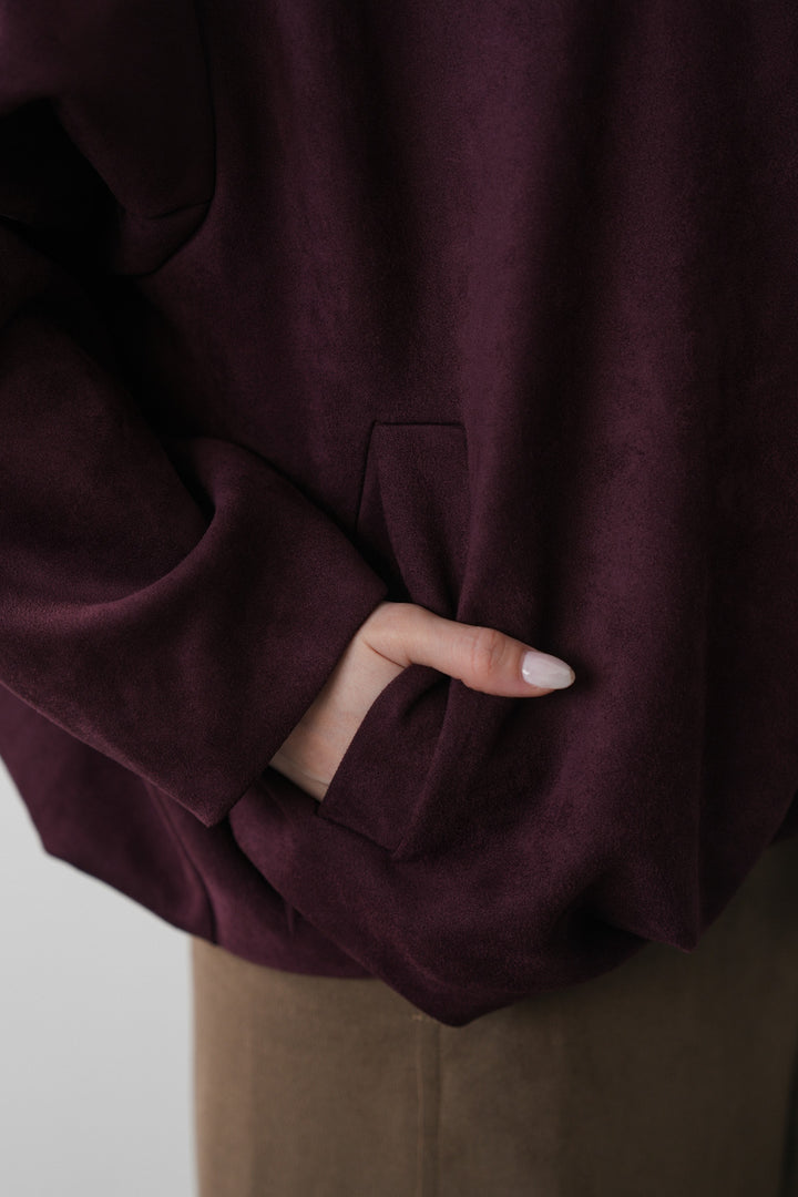 CUTWORK SUEDETTE JACKET