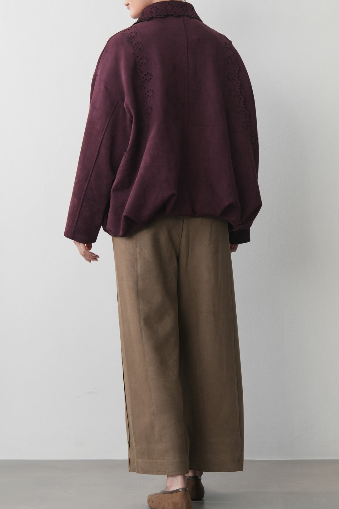 CUTWORK SUEDETTE JACKET