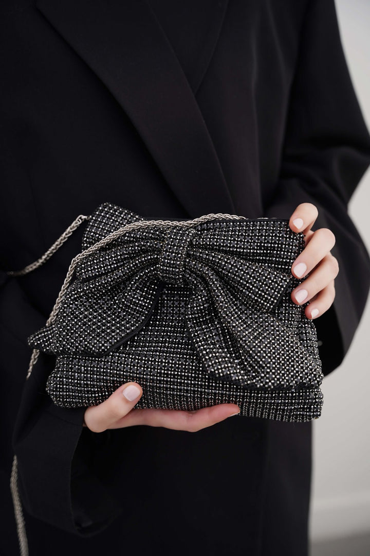BLACK SWEETHEART CRYSTAL CLUTCH