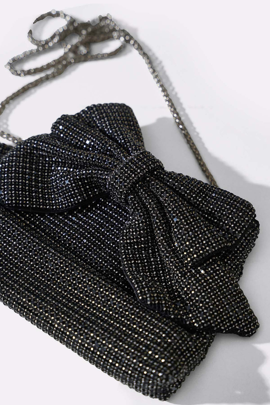 BLACK SWEETHEART CRYSTAL CLUTCH