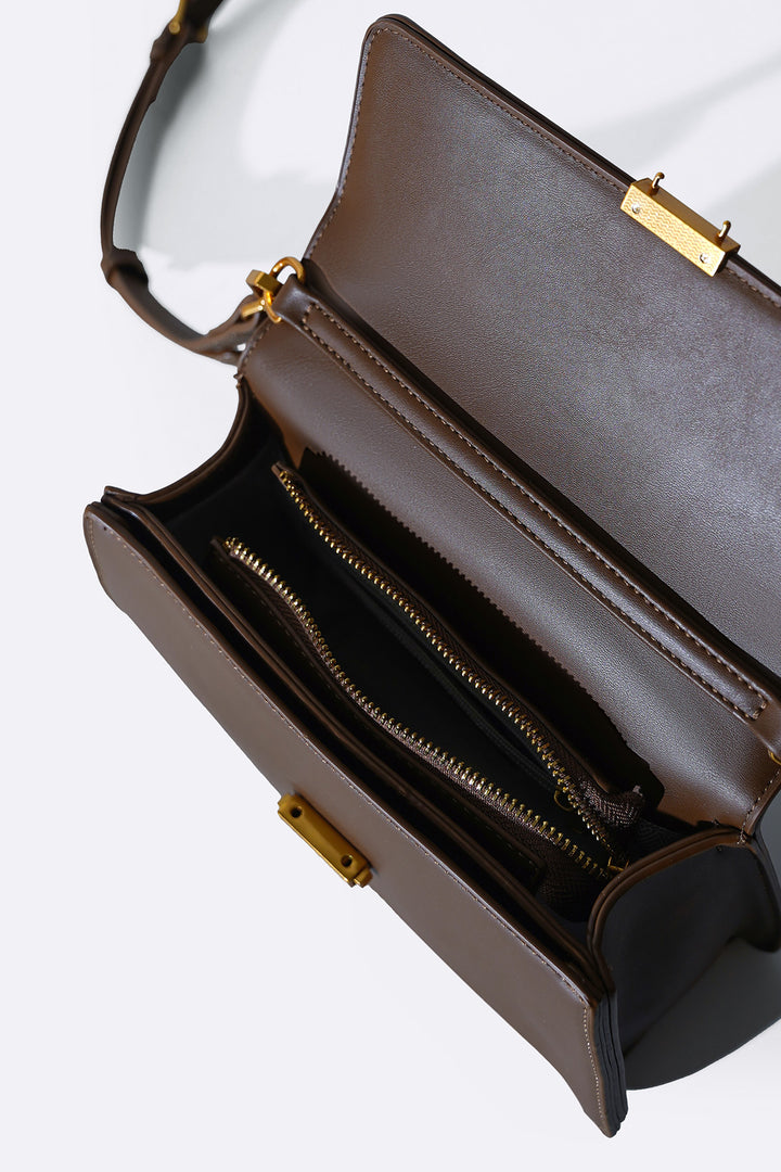 BROWN CANBERRA CROSSBODY