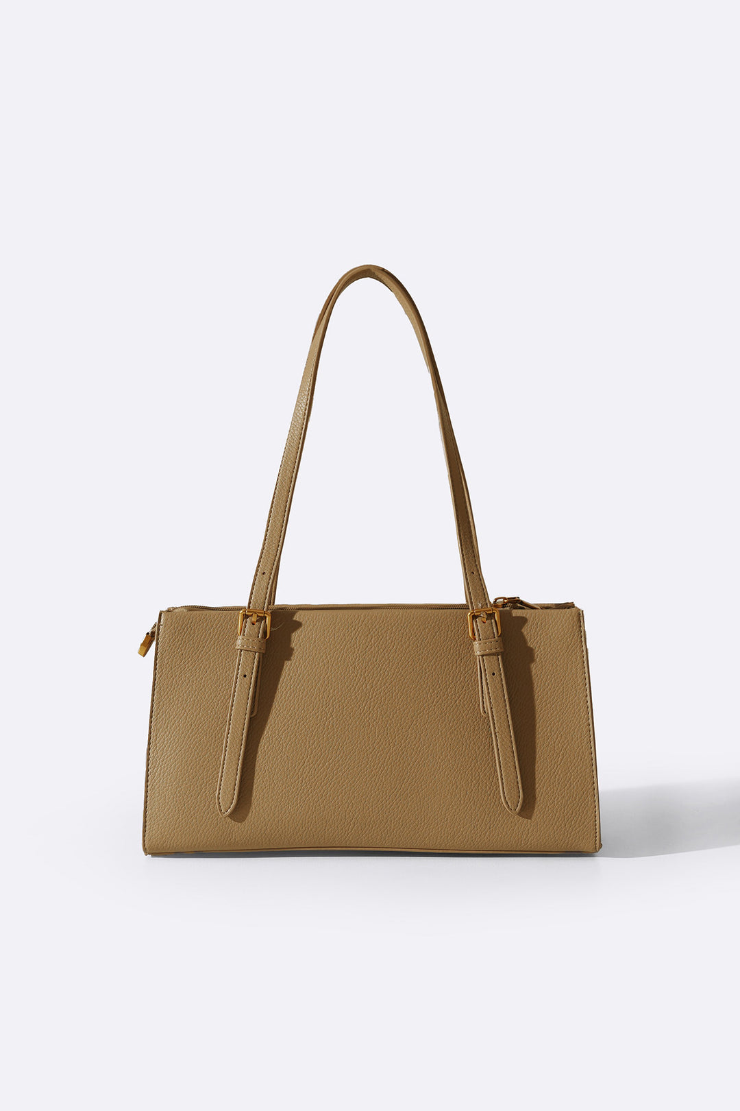 TAUPE FORM AND FUNCTION SHOULDER BAG