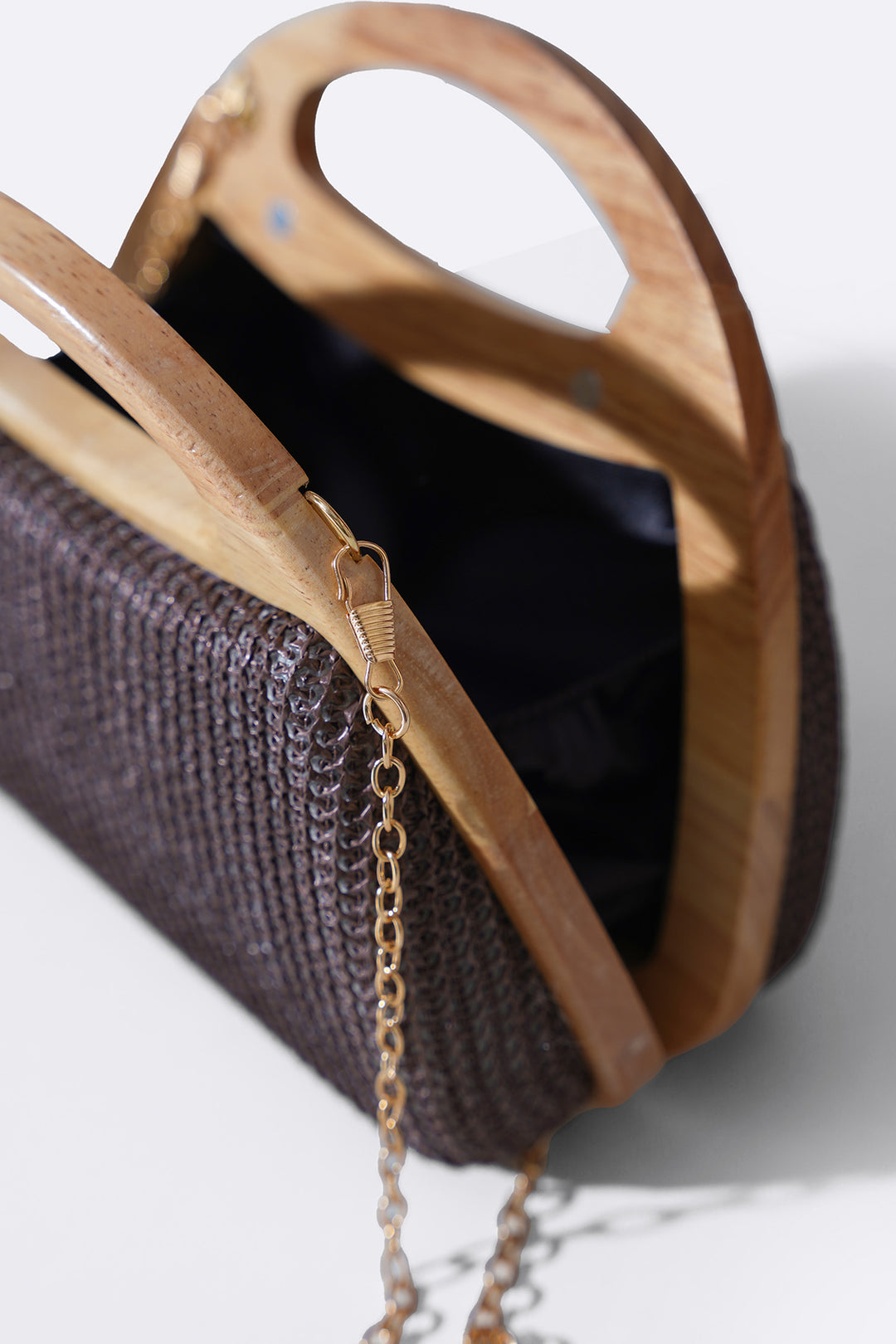 BROWN BRUNCH TOP HANDLE BAG