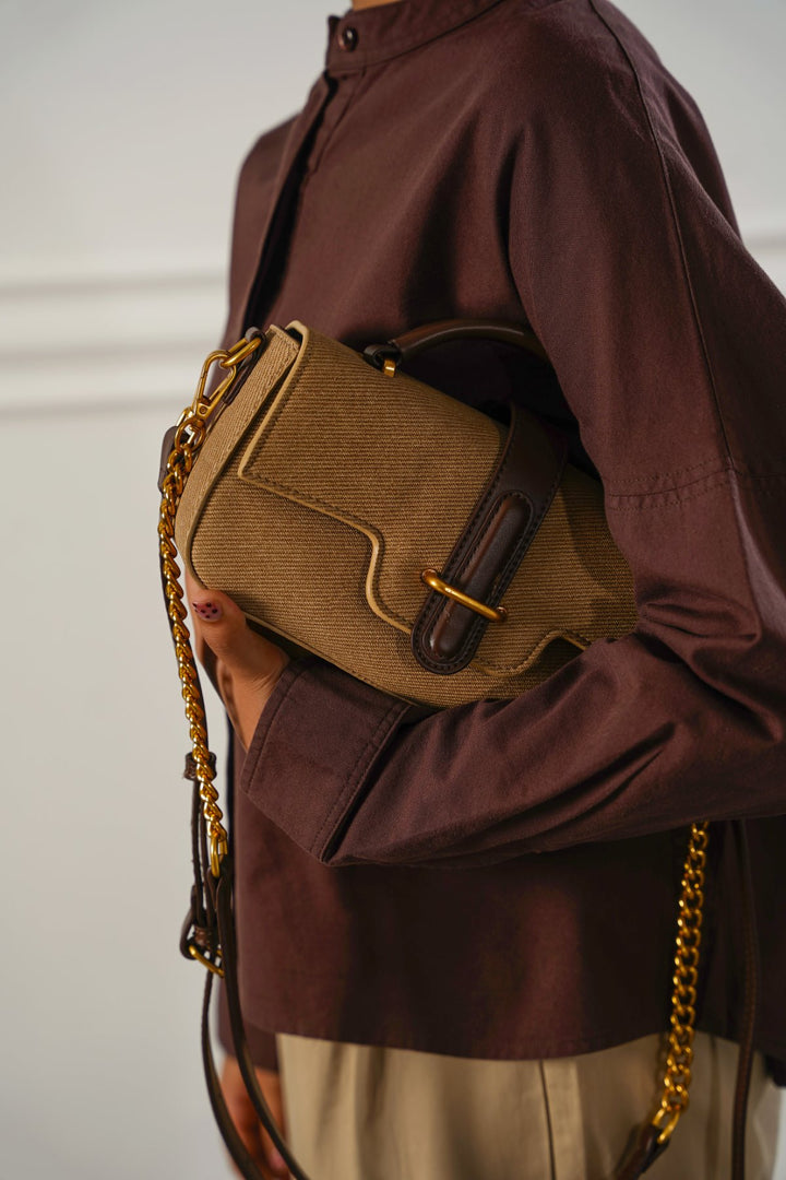 COFFEE YOLU TOP HANDLE BAG
