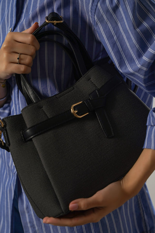 BLACK WEEKEND TOP HANDLE BAG