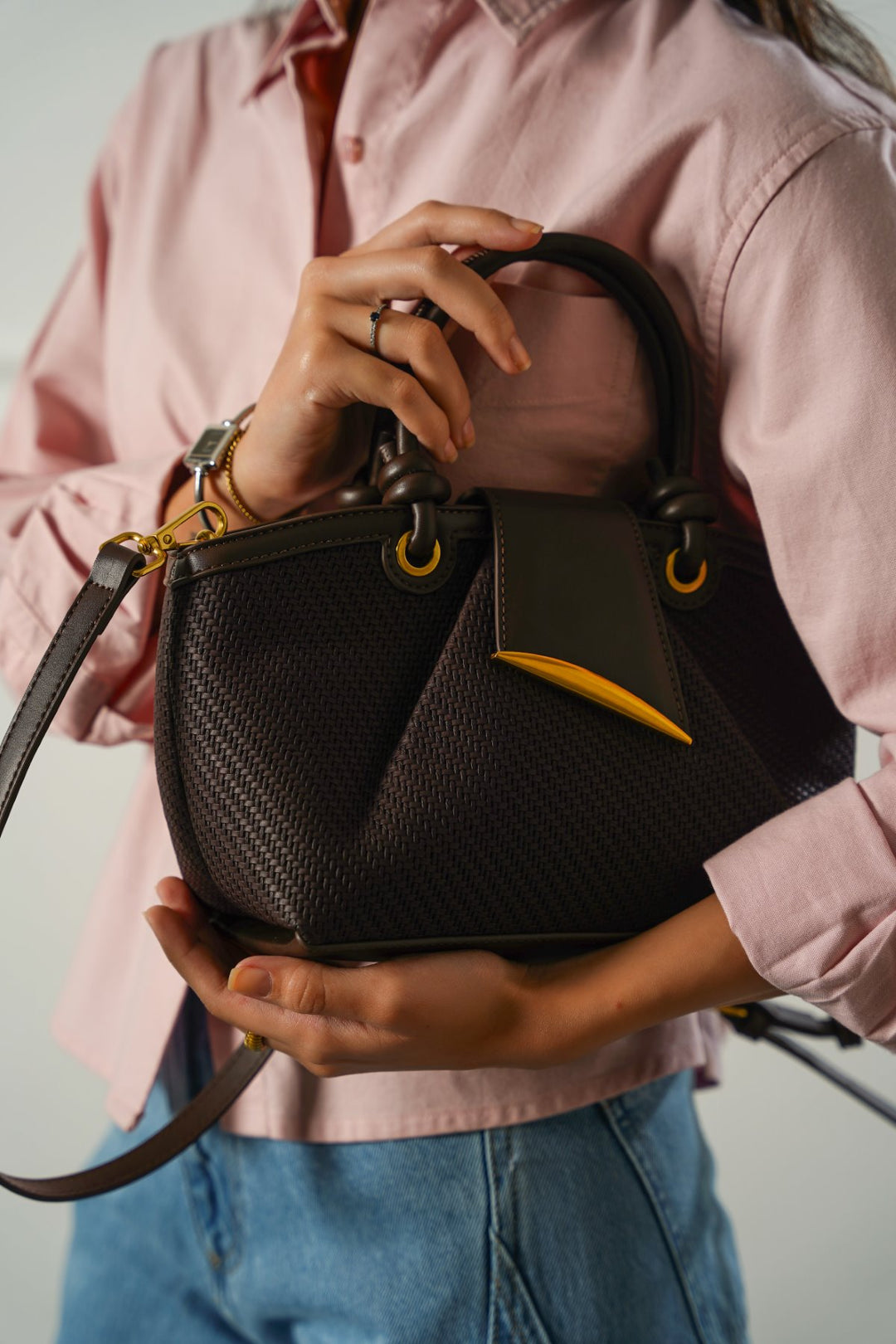 COFFEE MODA TOP HANDLE BAG