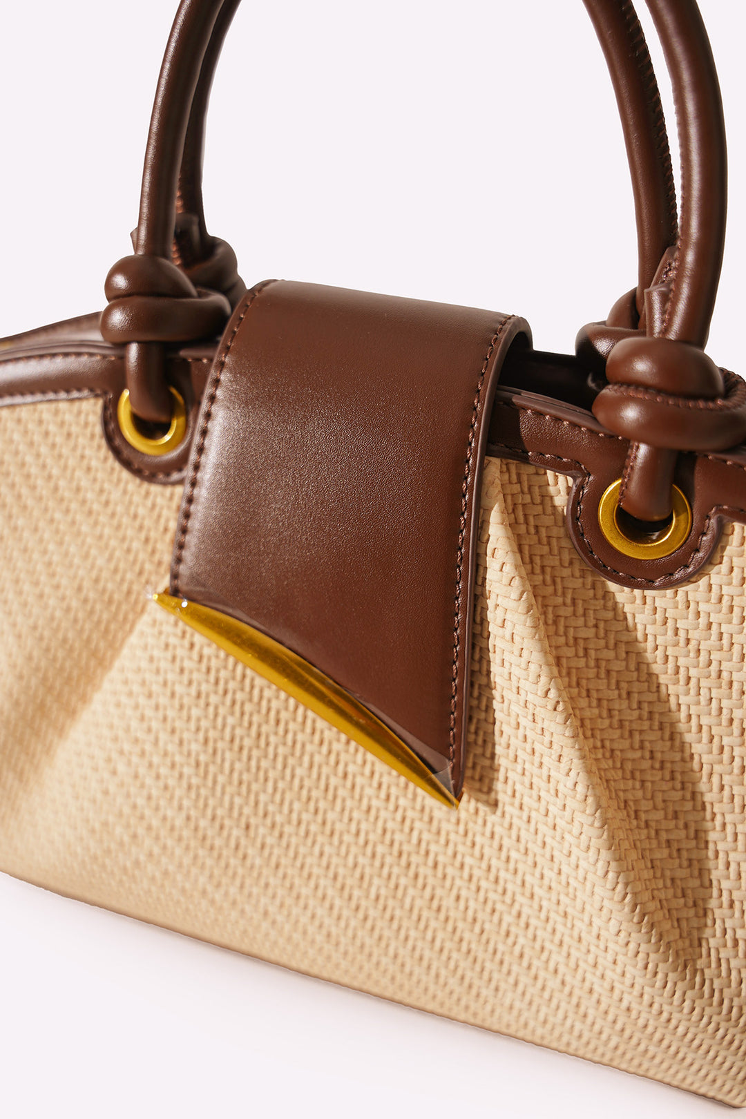 CREAM MODA TOP HANDLE BAG