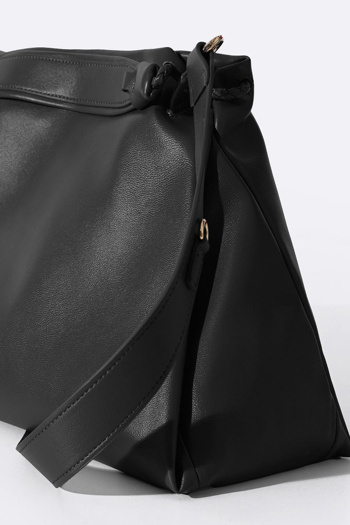 BLACK CRUISE SLOUCHY TOTE