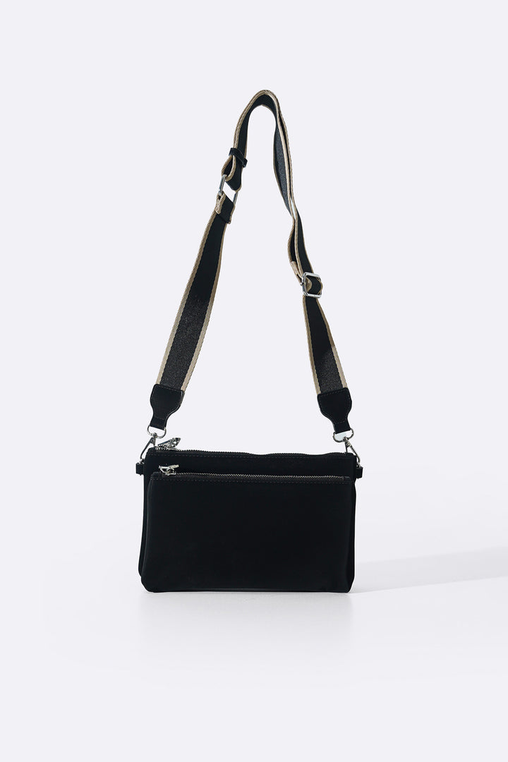 BLACK VELVET PEACH CROSSBODY