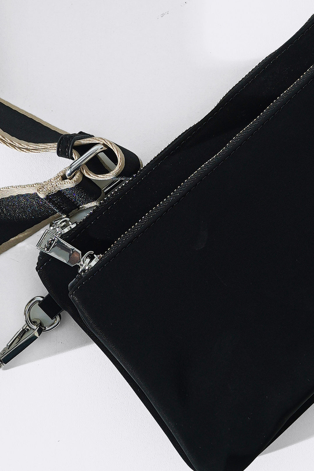 BLACK VELVET PEACH CROSSBODY