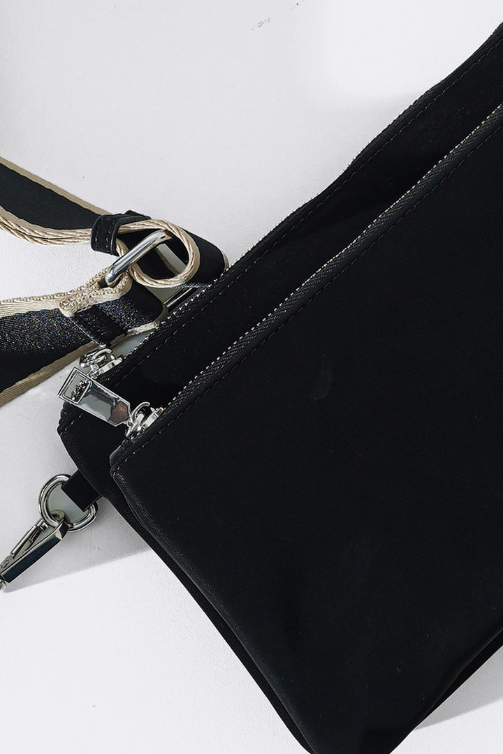 BLACK VELVET PEACH CROSSBODY