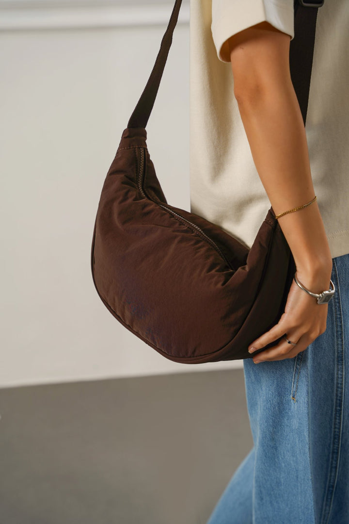 BROWN EASY TRAVEL CROSSBODY