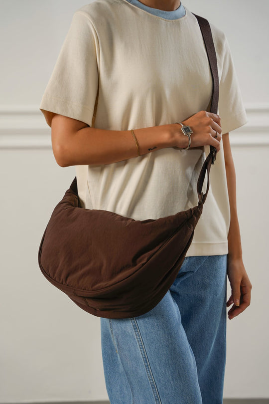 BROWN EASY TRAVEL CROSSBODY