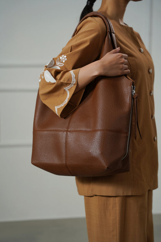 CAMEL SOFT TRAVELER TOTE