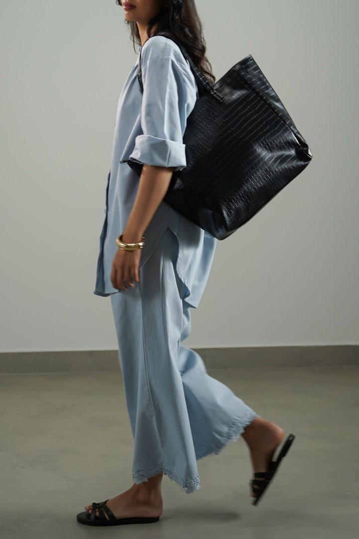 BLACK RAVELLO TOSS-IN TOTE