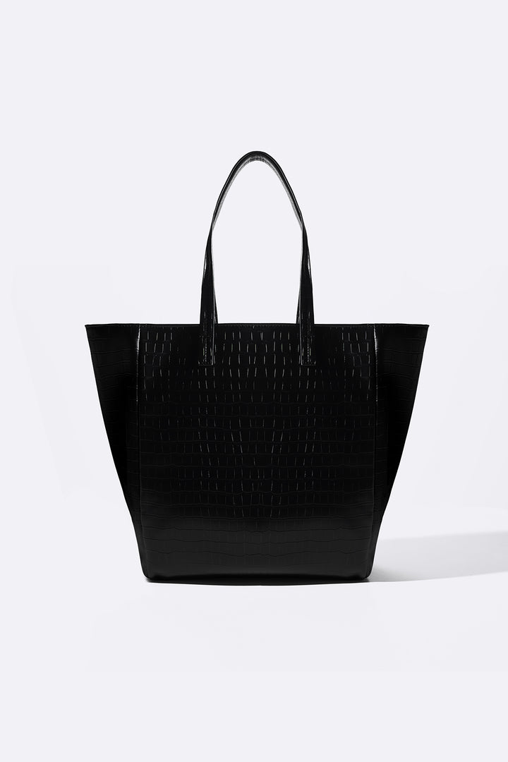 BLACK RAVELLO TOSS-IN TOTE