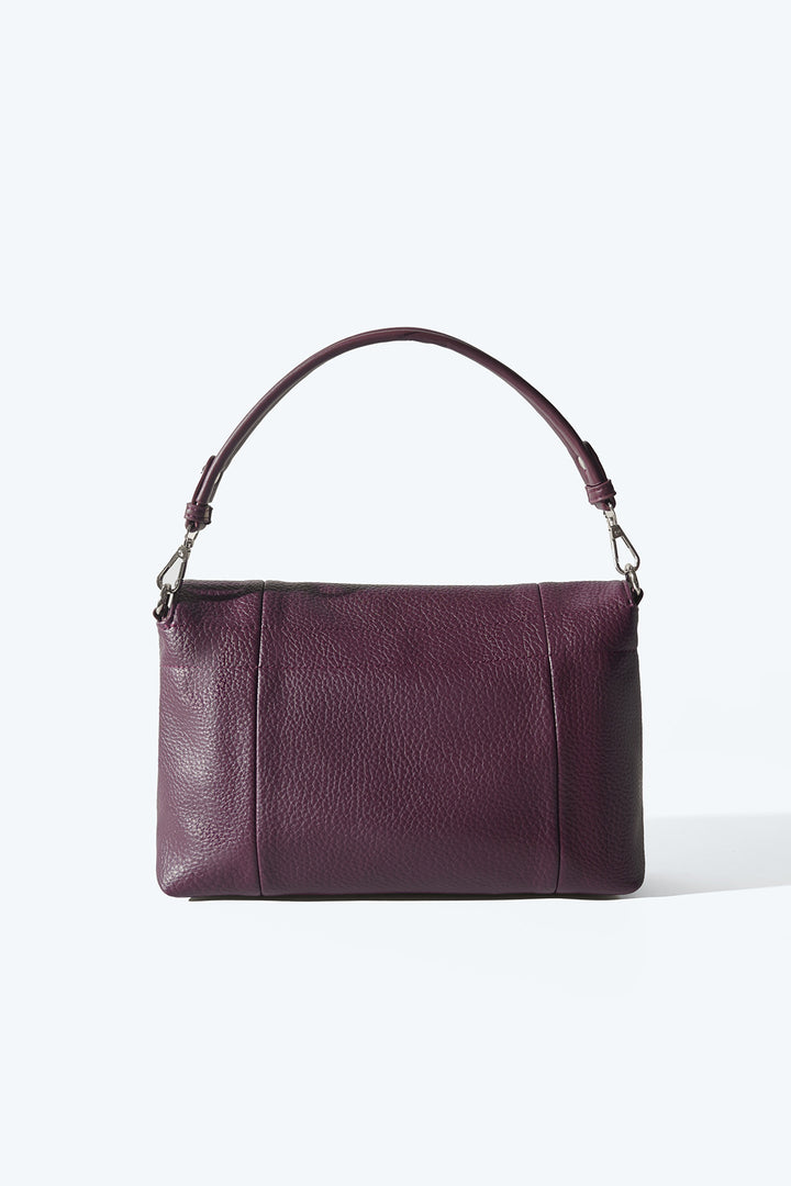 BURGUNDY MENORA CROSSBODY BAG