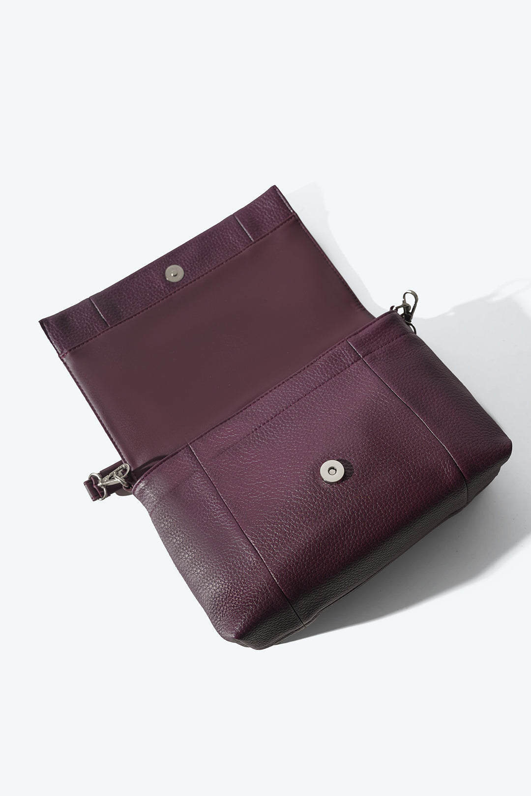 BURGUNDY MENORA CROSSBODY BAG