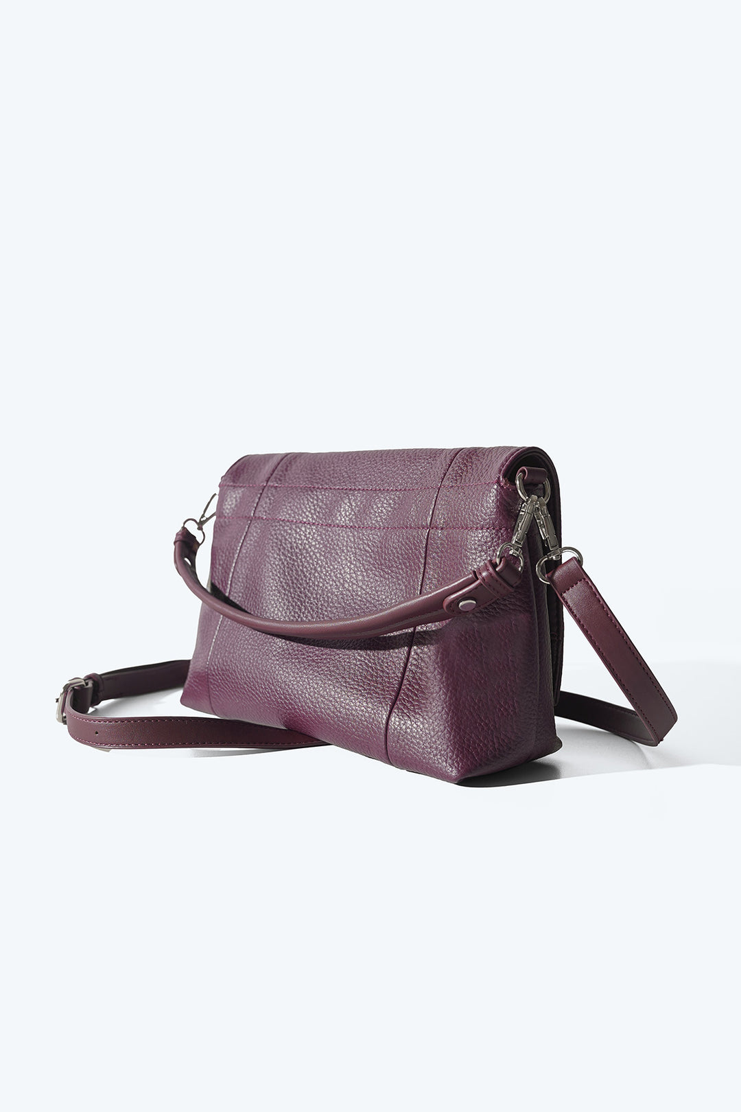 BURGUNDY MENORA CROSSBODY BAG
