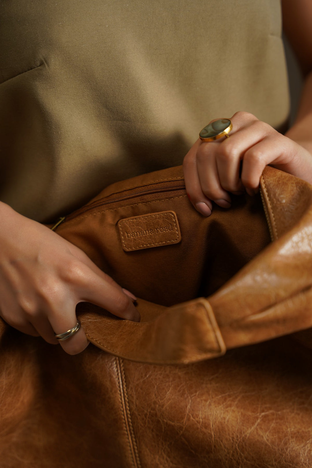 CAMEL SUNDAY MARKET TOTE