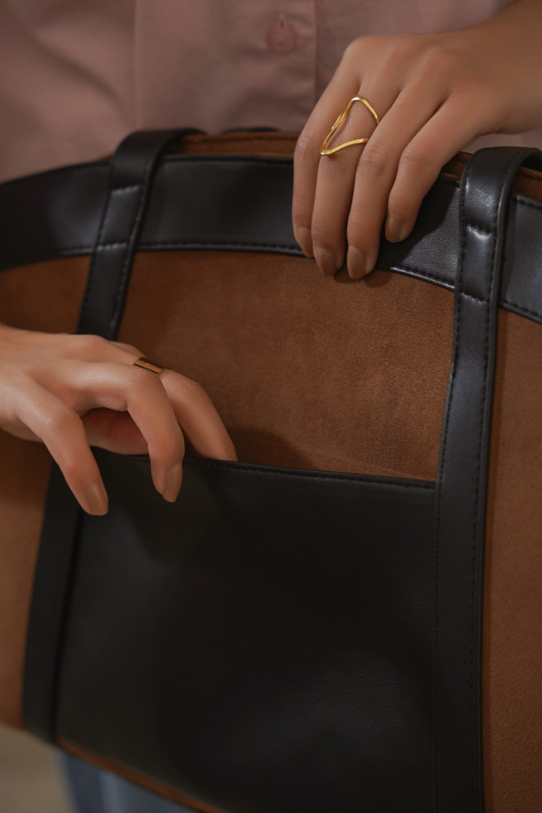 BROWN SUN AND SAND TOTE