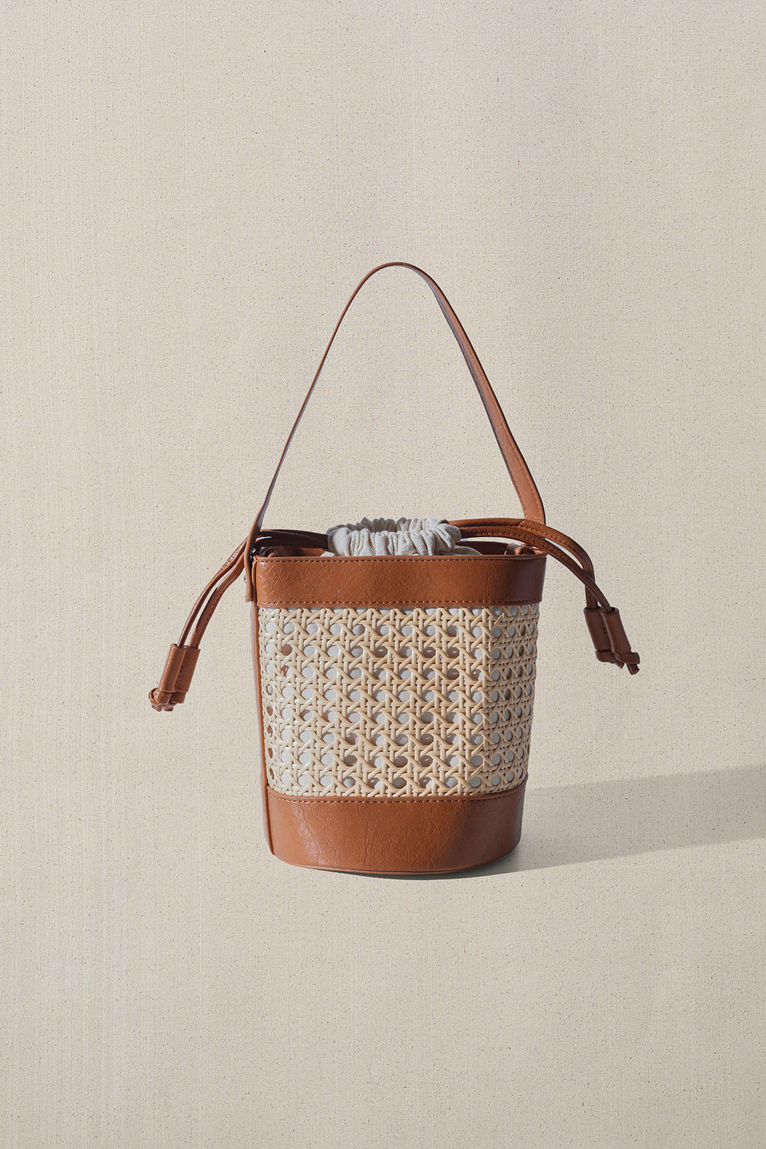 CAMEL TROPICANA BUCKET BAG