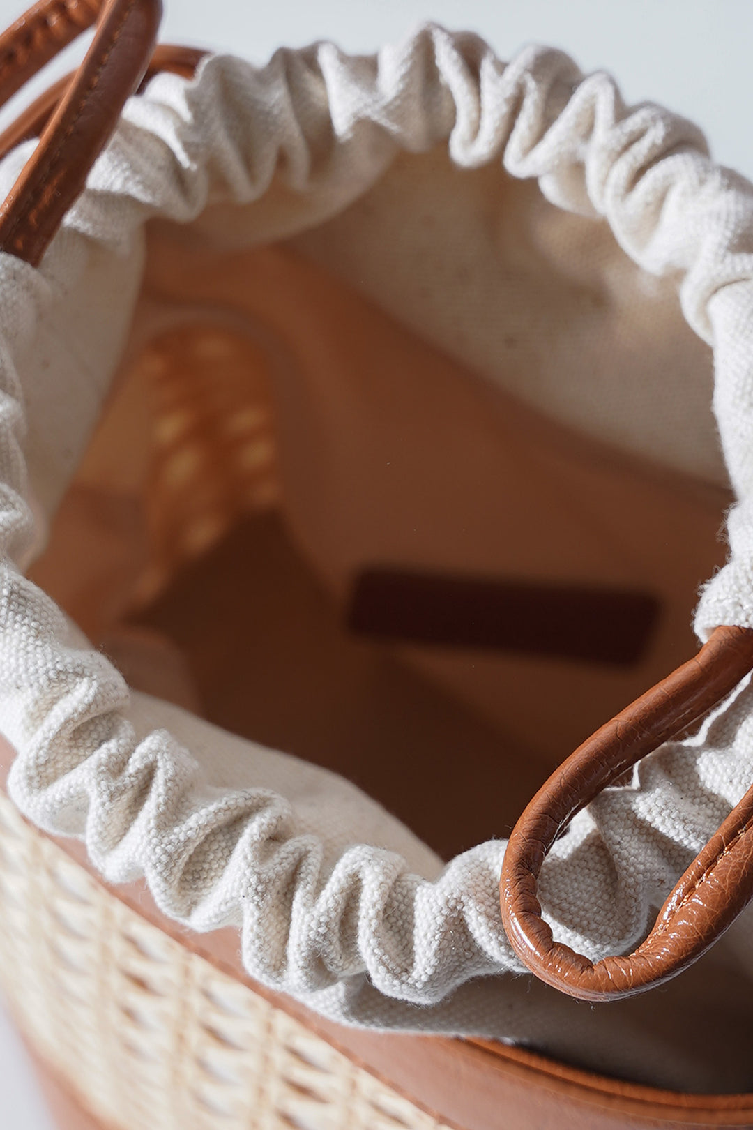CAMEL TROPICANA BUCKET BAG