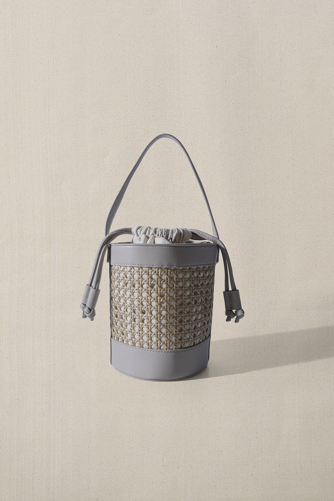TAUPE TROPICANA BUCKET BAG