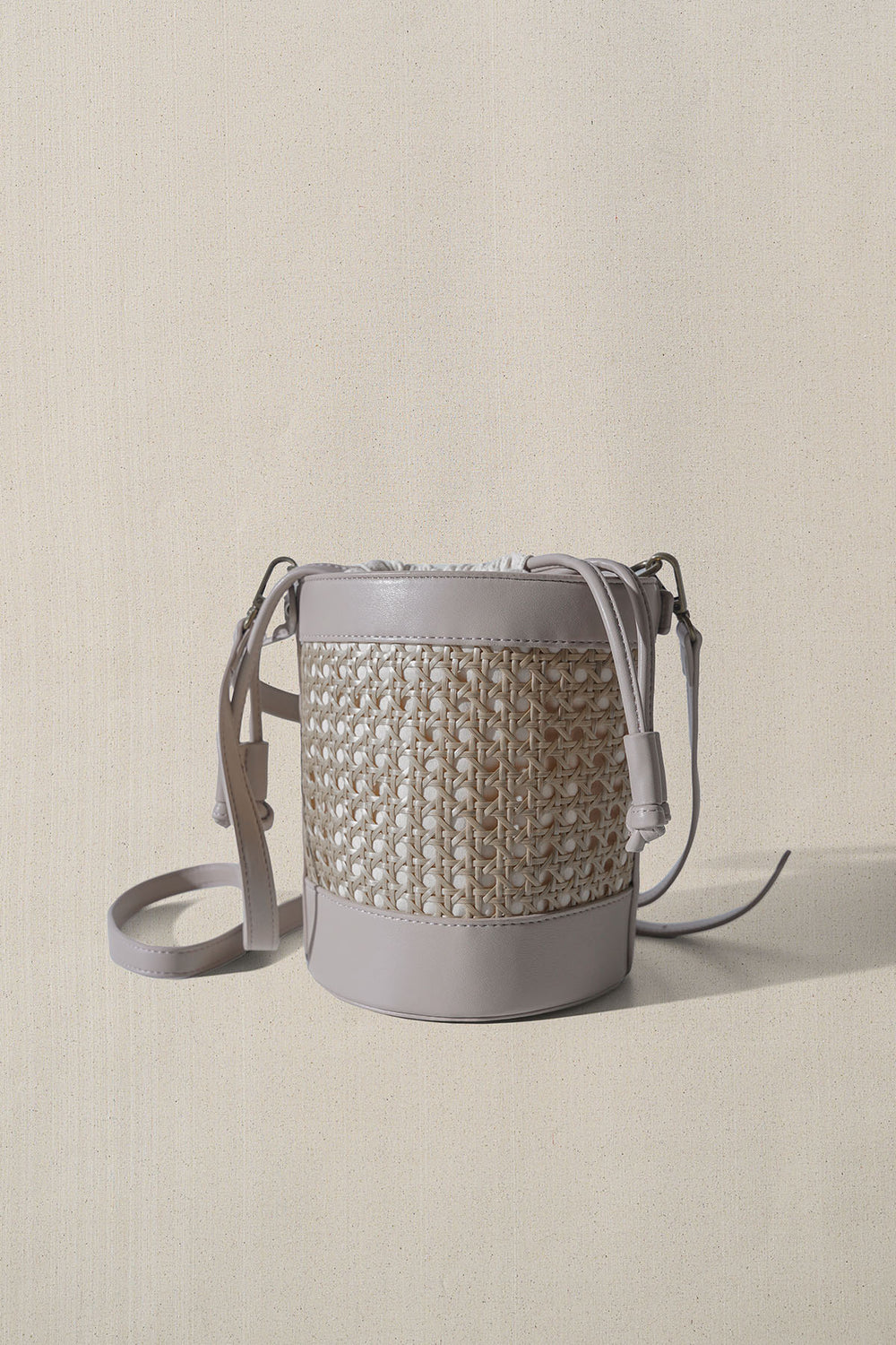 TAUPE TROPICANA BUCKET BAG