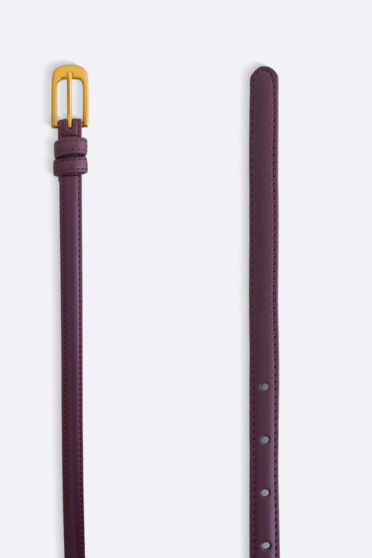 BURGUNDY RHODES SLIM BELT