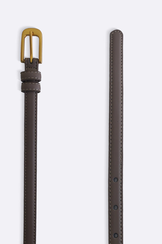 TAUPE RHODES SLIM BELT