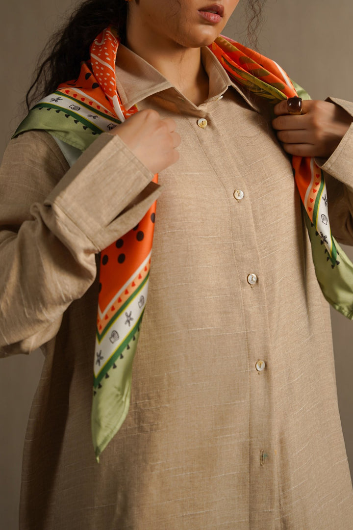 PEACH RAINFOREST SCARF