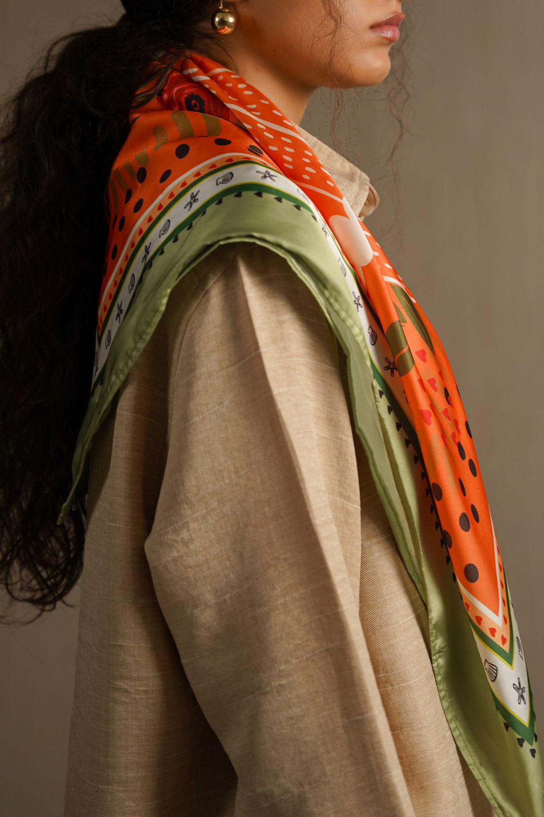 PEACH RAINFOREST SCARF