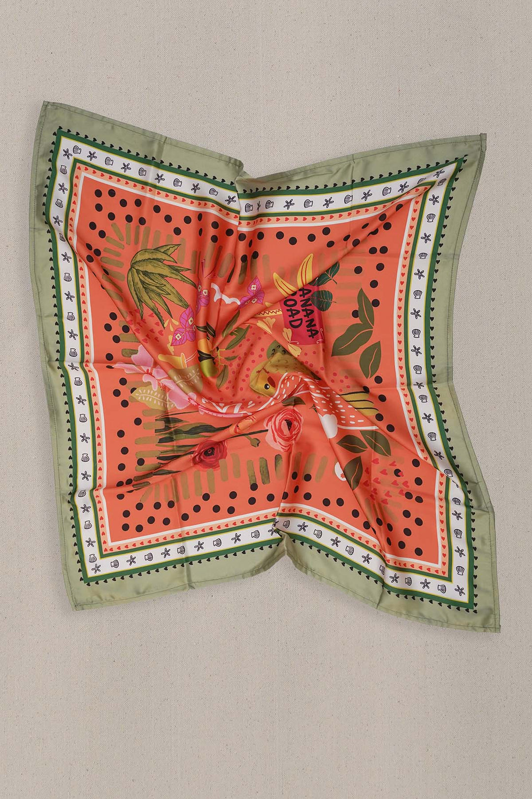 PEACH RAINFOREST SCARF