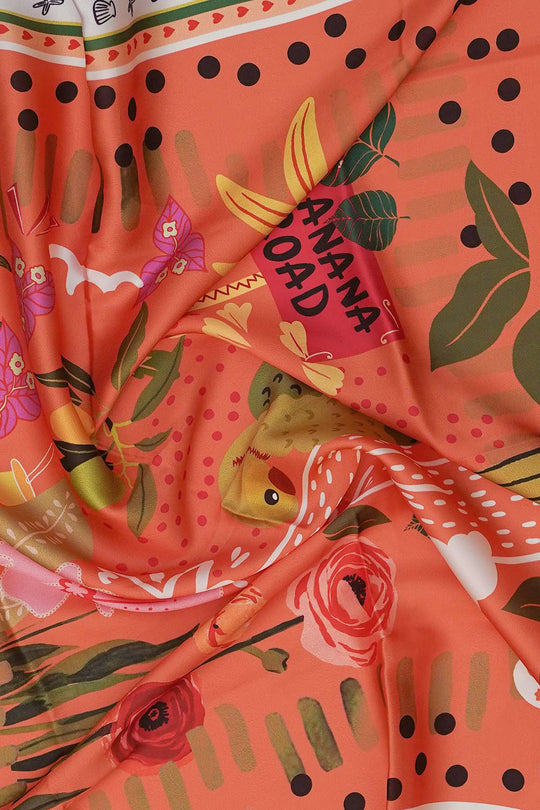 PEACH RAINFOREST SCARF
