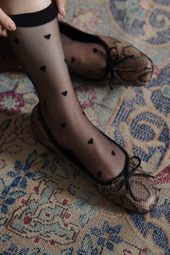 SHEER DOT SOCKS