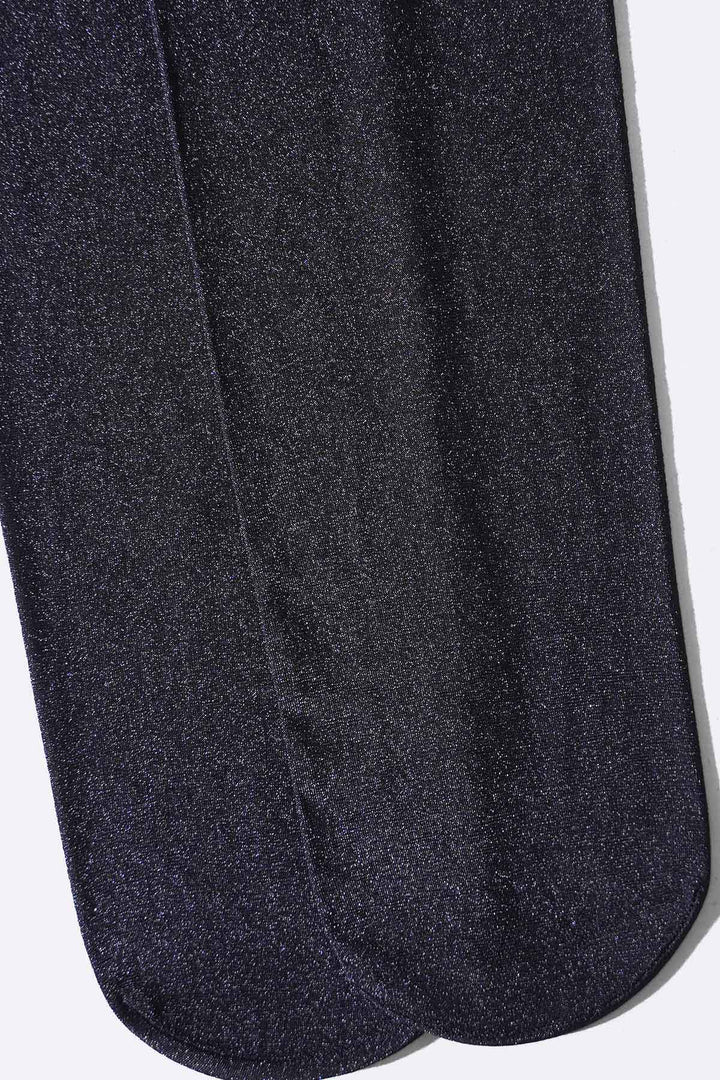 BLACK SHIMMER DRESS SOCKS