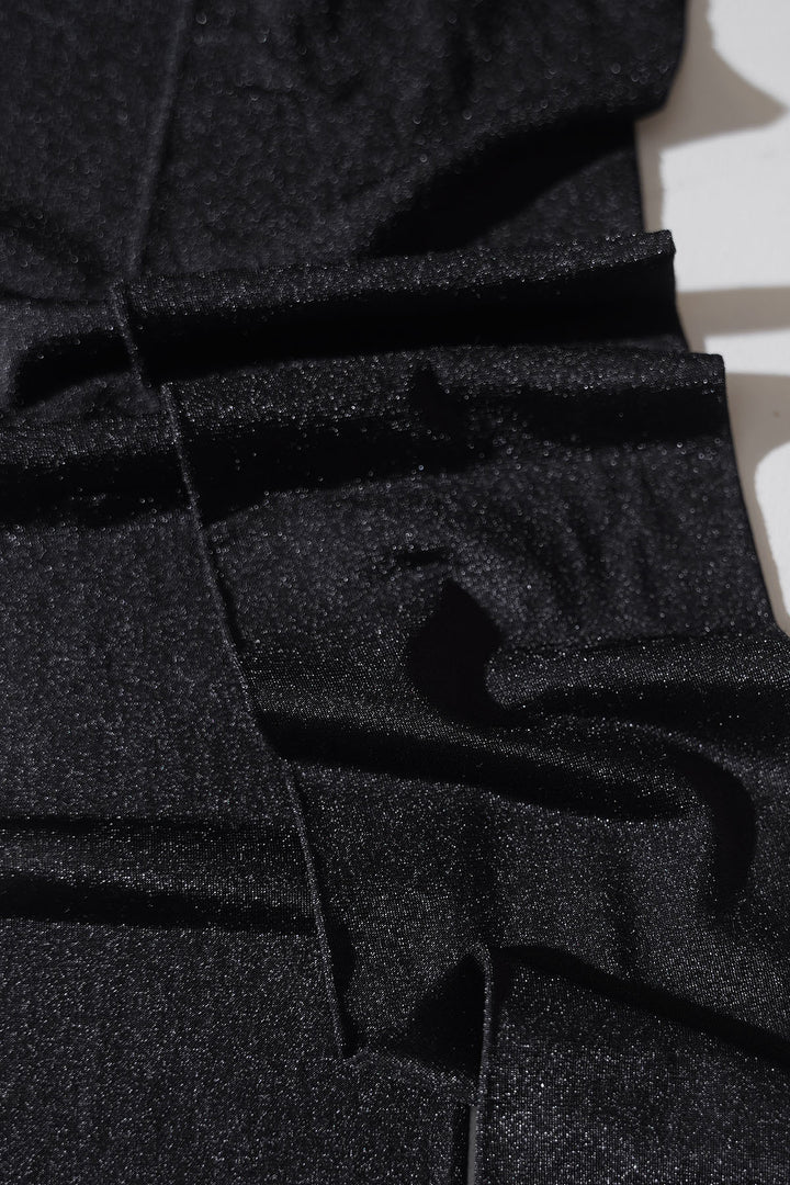 BLACK SHIMMER DRESS SOCKS