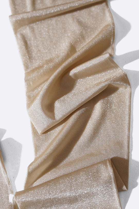 NUDE SHIMMER DRESS SOCKS