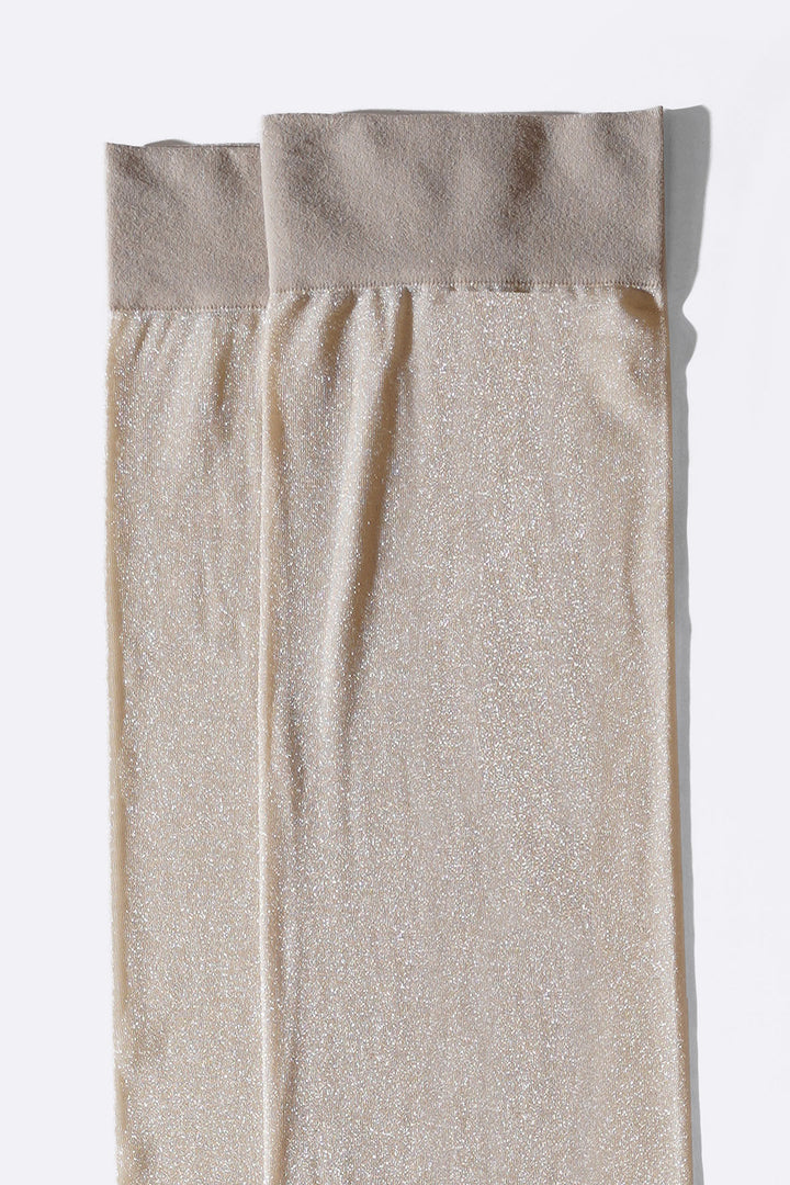 NUDE SHIMMER DRESS SOCKS
