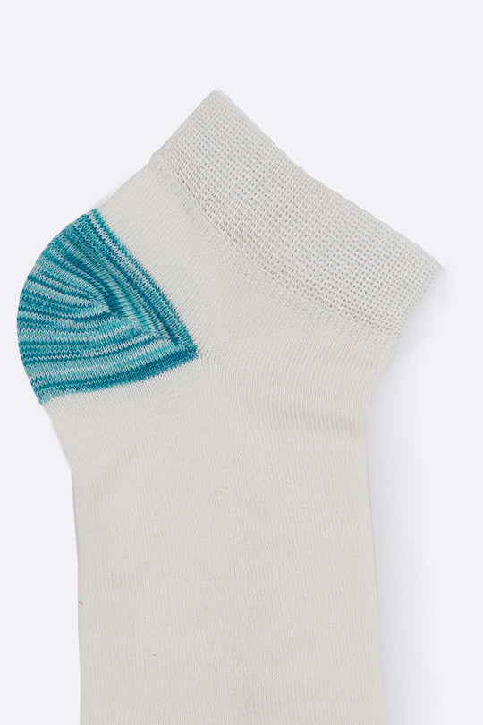MELANGE TEAL SOFT BAMBOO SOCKS