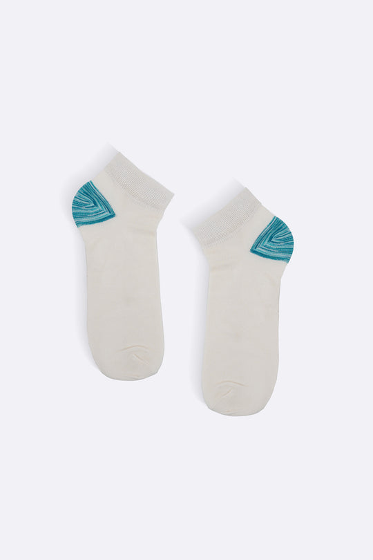 MELANGE TEAL SOFT BAMBOO SOCKS